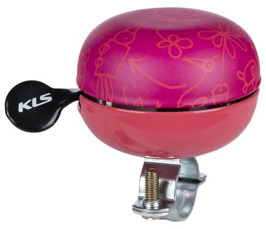 BELL 60 DOODLES PINK Bicycle bell KELLYS Bell 60 Doodles Pink