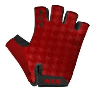 Bike Gloves – Fingerless Cycling Gloves – KLS – Factor red