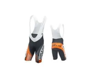 M Bib Shorts KELLYS PRO Race with padding orange