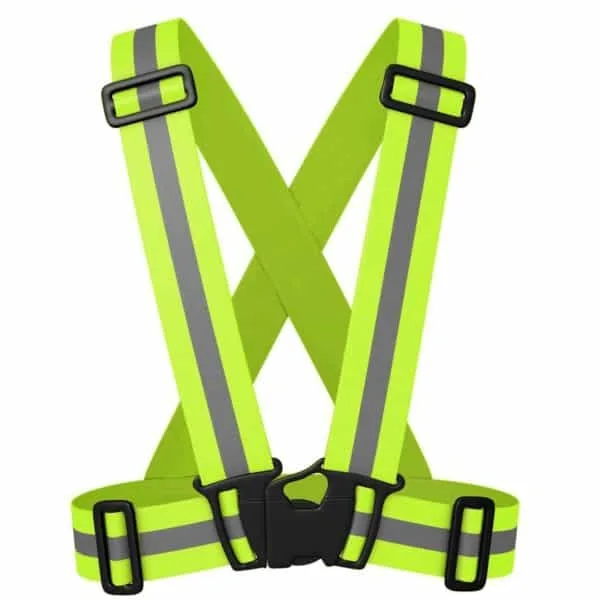 Reflective / Luminescent Cross Chest Safety Belt for bikers