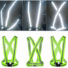 Reflective / Luminescent Cross Chest Safety Belt for bikers