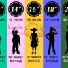 10-24-SIZING CHART LanQ Mars Childrens Alloy Bike - BY ORDER