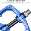 Rock Bros Pedals 2017-12EBK-03 ROCKBROS Mountain Bike Pedals 9/16" MTB Flat Bicycle Pedal 2017-12E