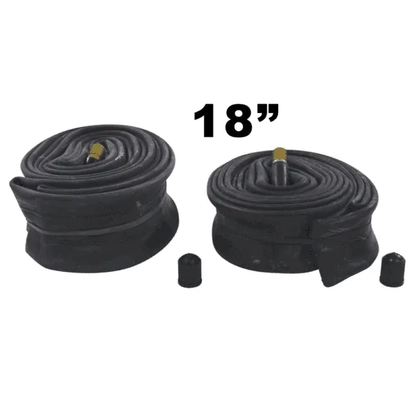 18-Butyl-Tubes-with-Schrader-Valves Bicycle Inner Tube 18" x 1.75/2.125 (Schrader Valve)