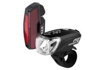 headlight-taillight PERSEUS SET KELLYS - PERSEUS USB SET LED LIGHT- (BLACK)