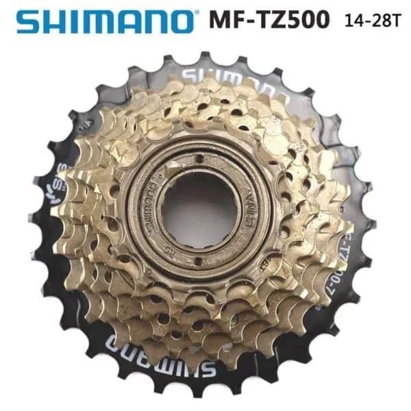 Shimano 7 speed freewheel MF-TZ500-7 - 14T to 28T