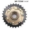 Shimano 7 speed freewheel MF-TZ500-7 - 14T to 28T