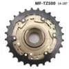 Shimano 7 speed freewheel MF-TZ500-7 - 14T to 28T