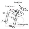 Dual-Water-Bottle-Cage-Mount Dual Water Bottle Mounting Aluminium Bracket for all bikes