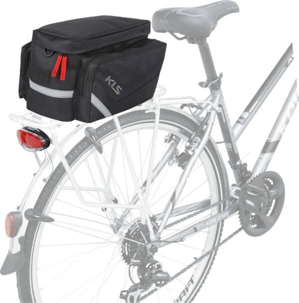 Rear pannier bag KLS SPACE 12 black