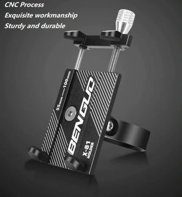 Universal Sturdy Aluminium Bicycle Phone Holder - Image 3