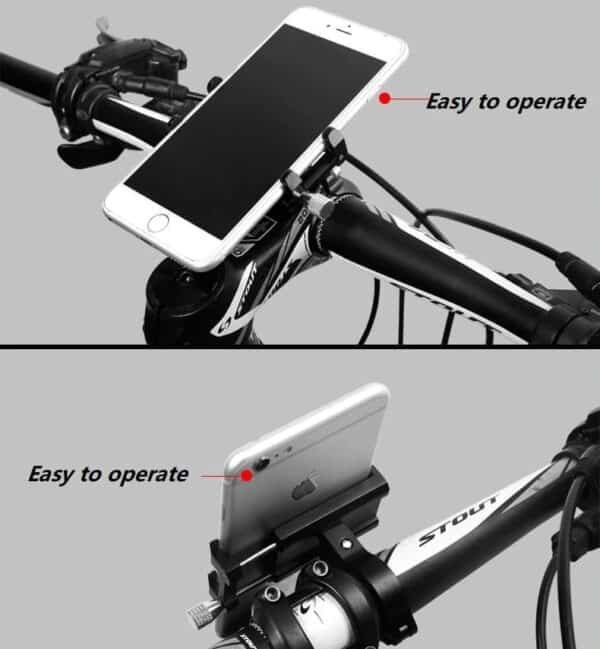Universal Sturdy Aluminium Bicycle Phone Holder - Image 6