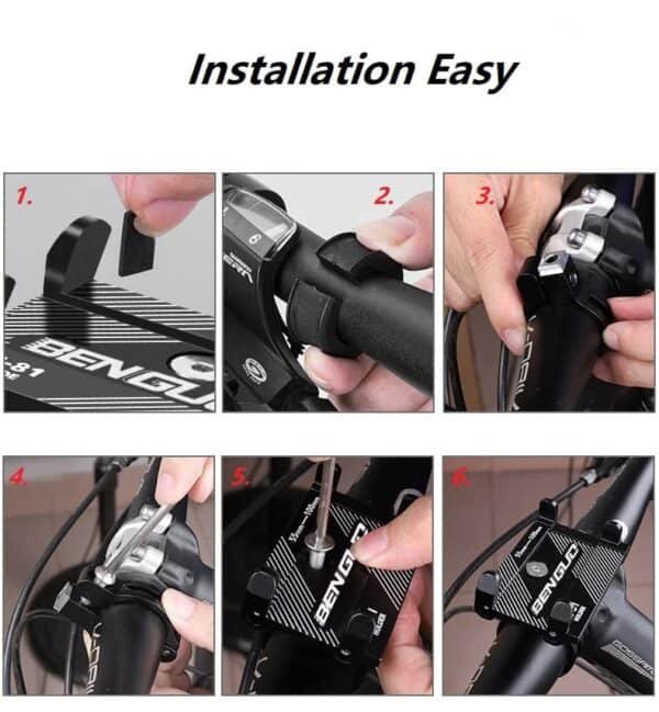 Universal Sturdy Aluminium Bicycle Phone Holder - Image 7