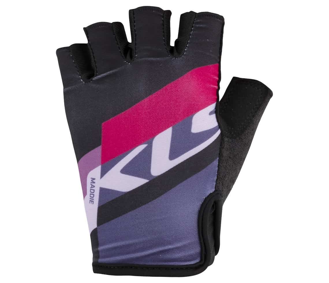 pink cycling gloves