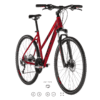 Kellys Bike 2020 Pheebe 30 Dark Red 27s 280 M