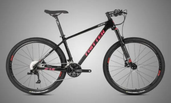 Twitter LEOPARD Pro Shimano Deore 30 spd Carbon MTB - Dark Gray 15" 29er