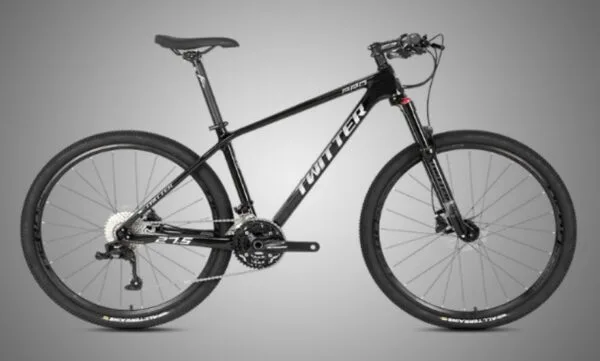 Twitter LEOPARD Pro Shimano Deore 30 spd Carbon MTB - Dark Gray 15" 29er