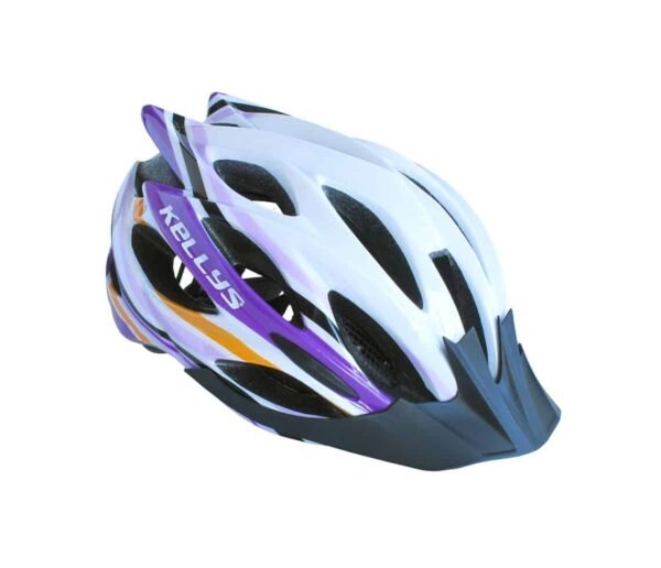 KLS Helmet DYNAMIC White Alpine Purple KLS Bicycle Helmet DYNAMIC White-Alpine Purple M/L