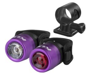 Lighting set rechargeable KLS IO USB set, Purple