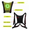 Sports Electronic Safety Vest with LED Indicators and Remote Control