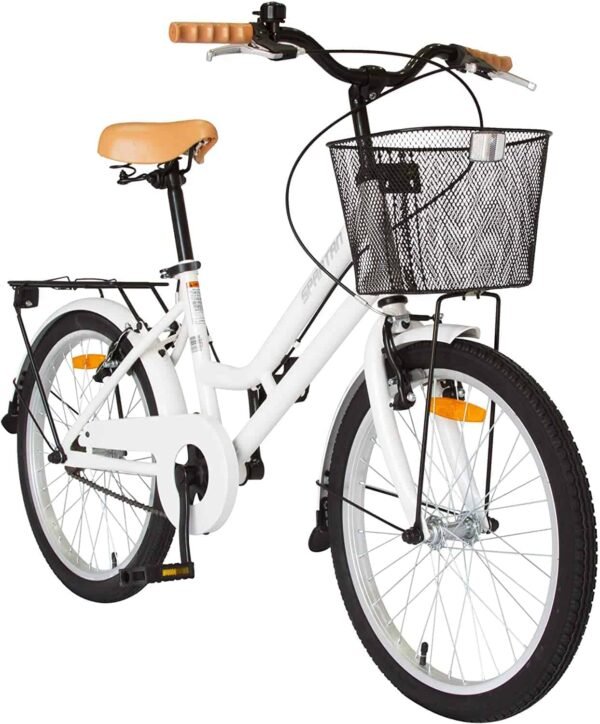 spartan-classic-bike-girls-white-01 Spartan 20" Classic Bike (Girls)