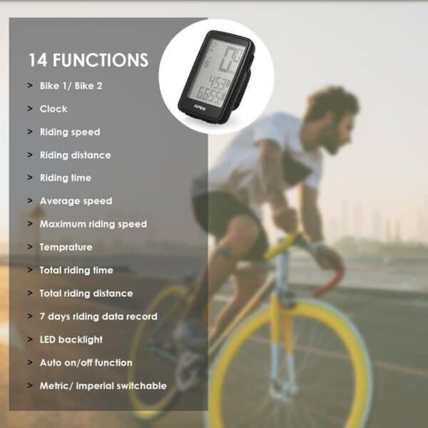 Spartan Wireless Bicycle Computer APEX SP9059 - Image 5