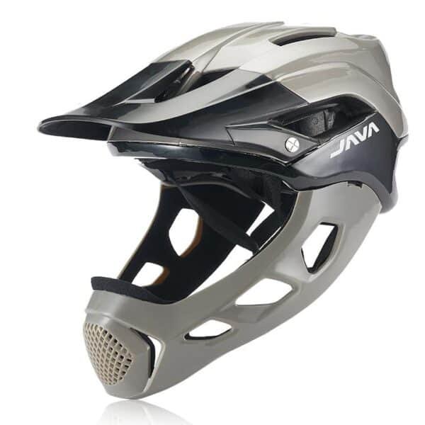 JAVA Full Face Mountain Bike MTB Helmet - Grey
