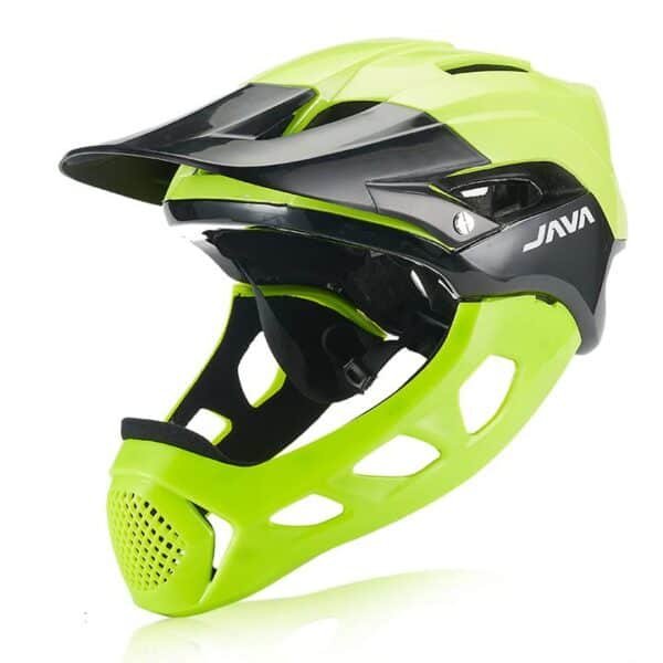 JAVA Full Face Mountain Bike MTB Helmet - Yellow