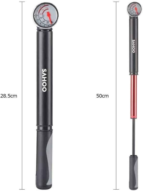 Sahoo Mini Air Pump with Readout Pressure Gauge 80 PSI - Image 4