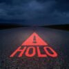 Holographic Hazard Warning Triangle