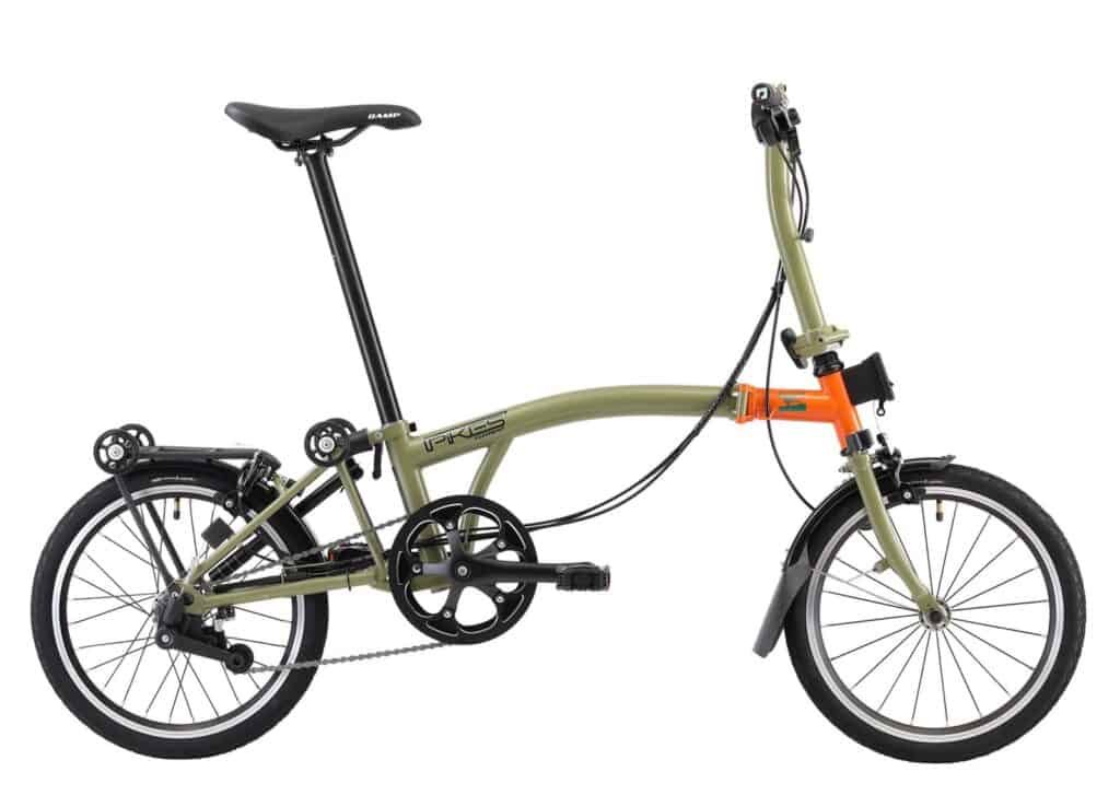 Camp PIKES 3 Orange Green Elegant Folding Bike