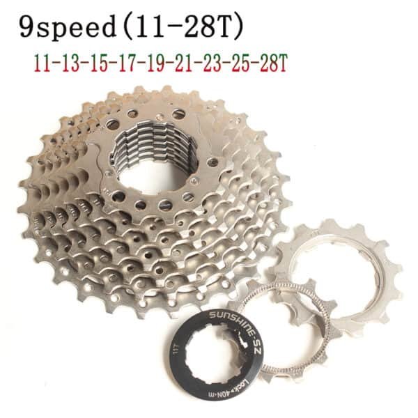 SUNSHINE SZ 9 Speed 11-28T Road Bike Cassette Compatible for parts M410