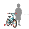 wasper-frame-size USED: Kelly's Wasper 16" Kids Bike Red