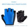 ROCKBROS 2XL Half Finger Breathable Bicycle Gloves Bike Sponge Pad