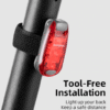 ROCKBROS Bike Tail Light Mini for MTB and Road Bikes, Bags and Belts