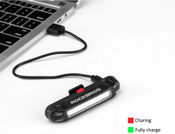 ROCKBROS Bike Rear Light USB Rechargeable Super Bright LED - Red - Image 4