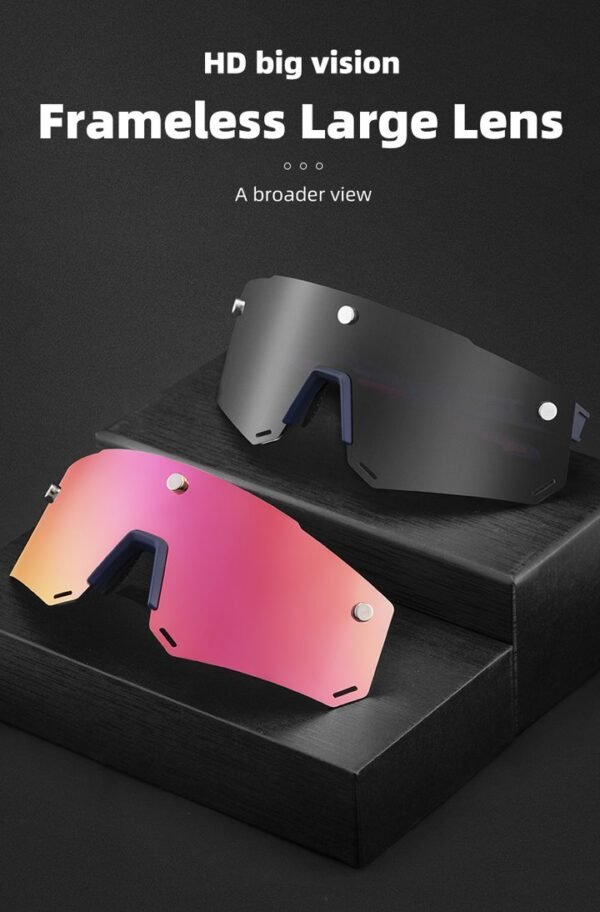 ROCKBROS 2-in-1 Bicycle Sunglasses Polarized with Magnetic Lenses - Image 12