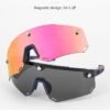 ROCKBROS magnetic cycling goggles-08 ROCKBROS 2-in-1 Bicycle Sunglasses Polarized with Magnetic Lenses