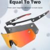ROCKBROS magnetic cycling goggles-11 ROCKBROS 2-in-1 Bicycle Sunglasses Polarized with Magnetic Lenses