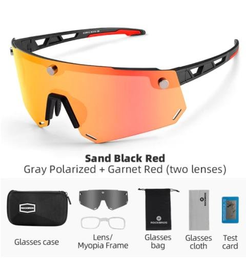 Men's Half Frame Polarized Cycling/fishing Sunglasses With Dual