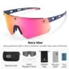 ROCKBROS magnetic cycling goggles-16 ROCKBROS 2-in-1 Bicycle Sunglasses Polarized with Magnetic Lenses