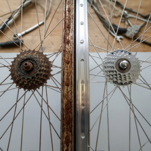 Rear/Back Wheel Spokes Rust Removal - Service