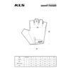Fingerless Cycling Gloves – KLS – CUTOUT SHORT BLUE XL