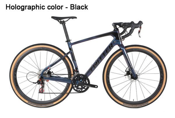 Twitter Carbon Road/Gravel 2X11 spd Bike - Dark Gray 48 cm - Image 3
