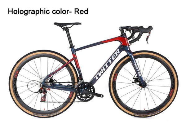 Twitter Carbon Road/Gravel 2X11 spd Bike - Dark Gray 48 cm - Image 2