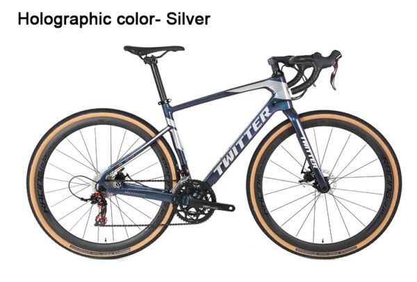 Twitter Carbon Road/Gravel 2X11 spd Bike - Dark Gray 48 cm