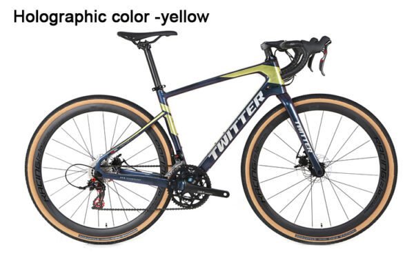 Twitter Carbon Road/Gravel 2X11 spd Bike - Dark Gray 48 cm - Image 4