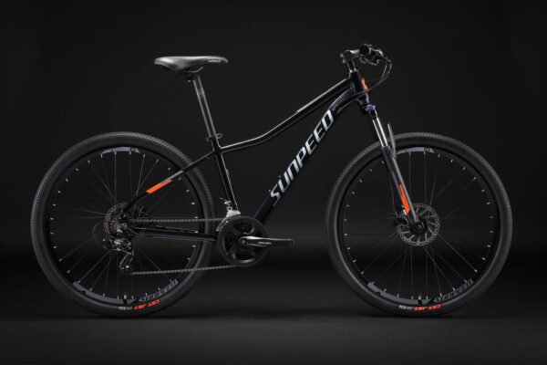 STELLA-BLACK-02 SUNPEED Stella 24s Hydraulic Brakes 27.5" Wheels 17" Frame BLACK