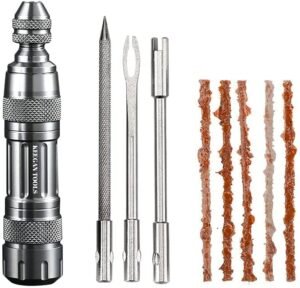 KEEGAN TOOLS Tubeless Bicycle Tire Repair Tool with Bacon Strips for Road and Mountain Bikes