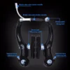 2 Sets bicycle V brake kit for mountain bikes, BMX, hybrid bikes, and more